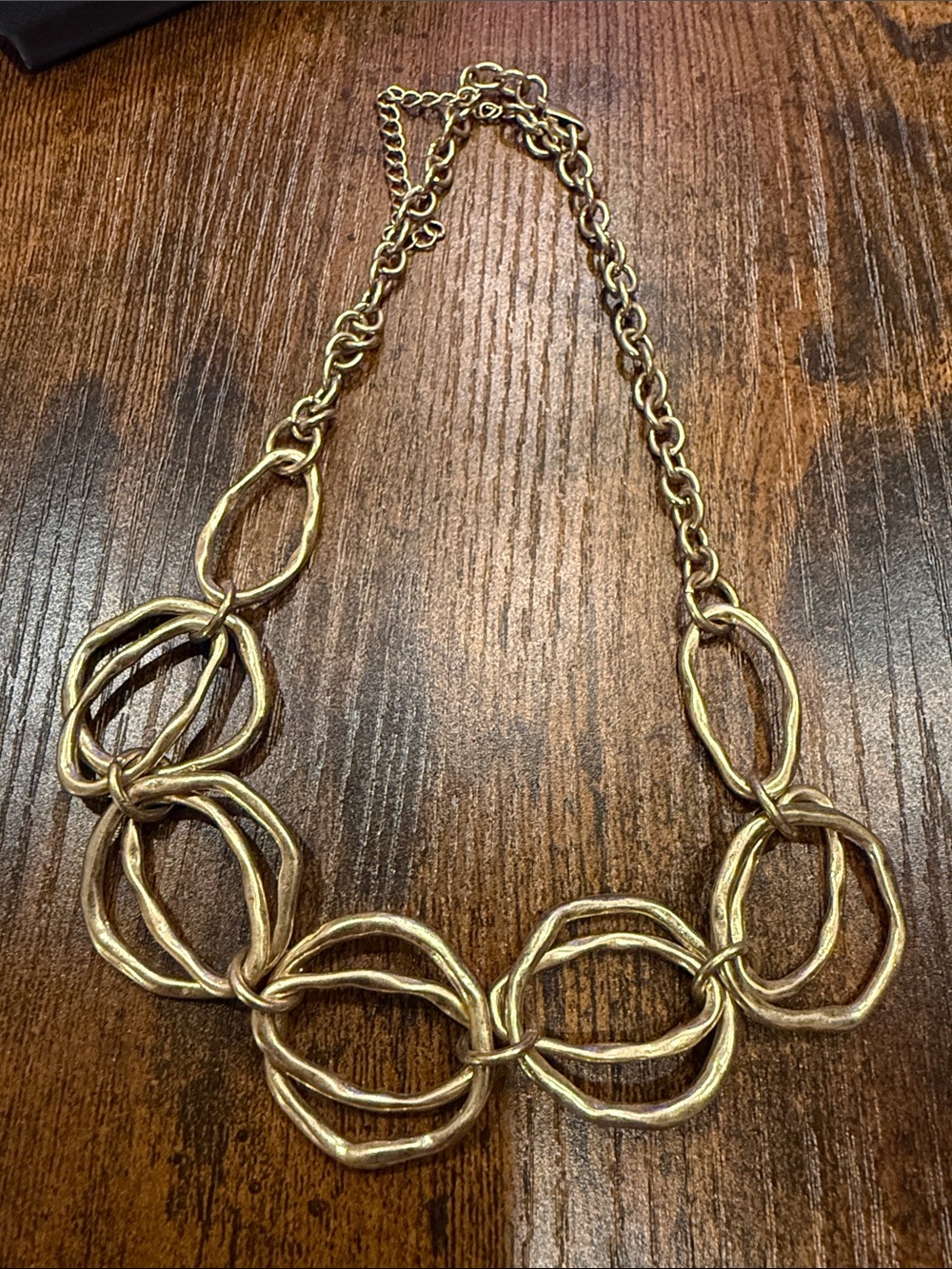 Gold Statement Loop Necklace - Women Jewelry
